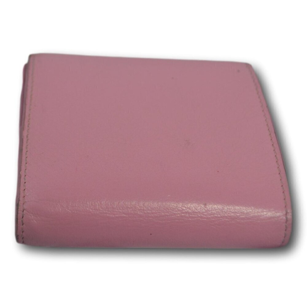 BALENCIAGA Leather Papier Mini Wallet Pink - Picture 5 of 6